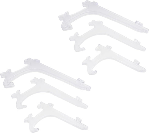 6PCS Acrylic Display Stand, Plastic Plate Holders, Clear Acrylic Easels for Various Decorations