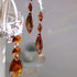 20pcs 38mm Teardrop Chandelier Crystals Pendant Replacement Prism Suncatcher Parts Connected Glass Octagon Beads