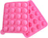 20 Cavity Silicone Pink Lolly Pop Party Cupcake Baking Mold, Cake Pop Stick Mold Tray
