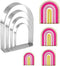Arched Cookie Cutter Set ANCKNE 4 piece geometric cookie cutter molds -