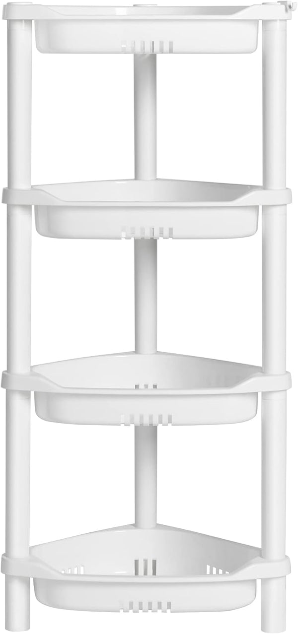 ELYKEN 4 Tier Shower Caddy Organizer Shelf Corner, 14.4 x 11.2 x
