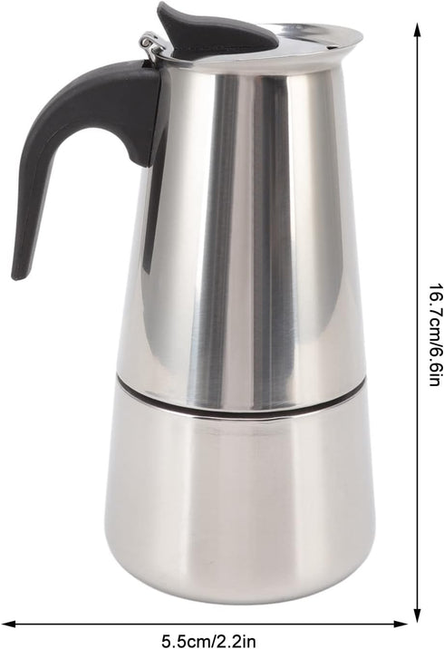 HYWHUYANG Coffee Pot, Stainless Steel Percolator Coffee Maker for Home, Camping, and Travel (200ml)