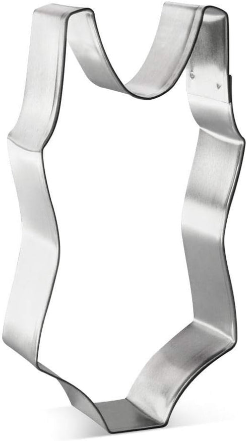 One Piece Bathing Swimsuit/Lingerie Cookie Cutter 4 Inch - Tin Plated Steel from The Cookie Cutter Shop - Made in the