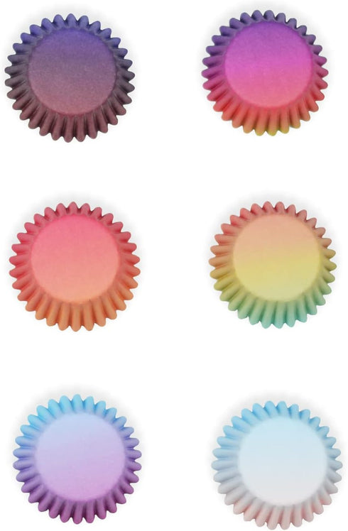 qiqee Cupcake Liners Cupcake Cups 300-Count Food Grade Gradient Design Cupcake Papers Baking Cups Cupcake Wrappers by qiqee
