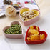 Sizikato Cute Heart Shaped Ceramic Bowl, Salad Bowl, Dessert Bowl, Snack Bowl