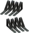 Adjustable Stainless Steel Tablecloth Clips for 1.5 inch Thick Table, Angle Clamps Table Cloth Holders (8, Black, One