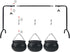 ORIENTAL CHERRY Halloween Decor - Set of 3 Witches Cauldron Serving Bowls on Rack for Home Kitchen Decoration