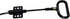 2 Pieces Recliner Release Cable Replacement D-Ring Pull Handle, Exposed Length 4.75" with S Tip
