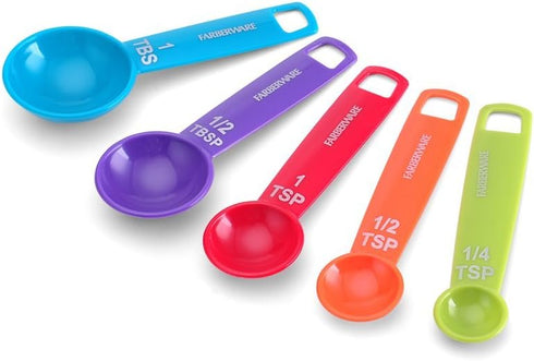 Farberware Color 9-Piece Plastic Measuring Cups and Spoons Set