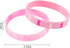 48 Pcs Pink Ribbon Breast Cancer Awareness Bracelets, Silicone Wristbands for Party Supplies
