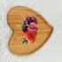 PRETYZOOM Heart Shaped Cutting Board 2pcs Valentines Day Wood Bamboo Serving Board Cheese Platter Tray Heart Charcuterie Bread Board for Appetizers Salad by PRETYZOOM