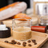 1 Pack Double Spouts Measuring Triple Pitcher Milk Cup with Wood Handle - 75ML Espresso Shot Glasses Parts Clear Glass