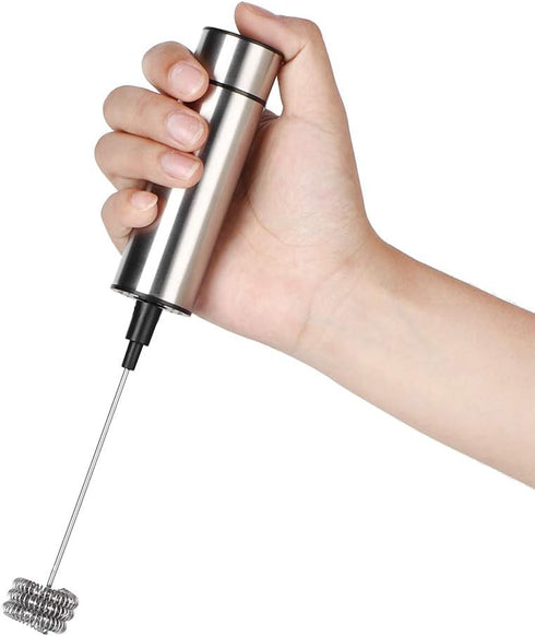 Electric Hand Mixer, Stainless Steel Handheld Kitchen Coffee Stirrer, Easy to Use Egg Beater Milk Frother
