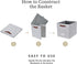 DECOMOMO Storage Bins, Cube Storage Bin with Label Holders, Fabric Storage Cubes for Organizing