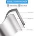 Soap Dish for Shower with Suction Cup, Rustproof 304 Stainless Steel Basket Holder with Razor Hooks for Bathroom