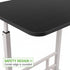 23.6" 66lbs 66 lbs Japard Small Desk on Wheels, Mobile TV Tray Table Rolling Desk for Bed Sofa, Adjustable Height Wide