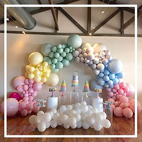 Balloon Decorating Tape Strip for Balloon Arch Garland Kit, 2 Rolls 32.8 Feet with 400 Pcs Glue Dots Stickers