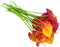 20Pcs Artificial Anthurium Flowers, Real Touch Fake Flower for Home Decor Floral Arrangements Bouquets (Red, Sunset Red)