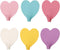 6 Pack Heart Shaped Decorative Wall Hooks, Stainless Steel Strong Adhesive Hooks for Home Kitchen Bathroom