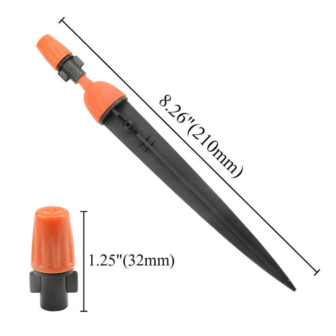 XINGYHENG 50Pcs (25Pairs) 360 Degree Adjustable Misting Drippers for Irrigation System