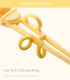 Wakaka Chicken Shape Chopsticks, Easy to Use Training Chopsticks for Children and Adults, Reusable Set (Yellow)