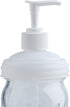 reCAP Mason Jar Pump Lid Soap and Condiment Dispenser | Regular Mouth | Natural | Made in The USA | Leak-proof