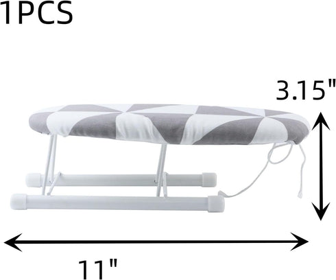 Mini Ironing Board Portable 10.2" Folding Ironing Board with Cloth Cover for Collar Cuff Shoulder Corner (Style 3)