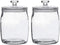 Half Gallon Glass Jars with Lid, Set of 2 Wide Mouth Cookie Jars for Kitchen Storage and Organization