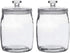 Half Gallon Glass Jars with Lid, Set of 2 Wide Mouth Cookie Jars for Kitchen Storage and Organization