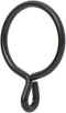 Ivilon Drapery Eyelet Curtain Rings - Set of 14, 1.7" Ring for Curtain Hook Pins, Black