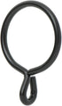 Ivilon Drapery Eyelet Curtain Rings - Set of 14, 1.7" Ring for Curtain Hook Pins, Black