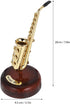 TOPPERFUN 7.9in Mini Saxophone Music Box, Classic Home Decorative Saxophone, Small Musical Mum Trinket Instrument
