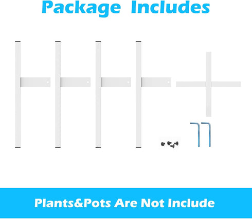 10"-16" 1 Pack) Heavy Plant Stand for Plant Pot Indoor Outdoor Corner, Adjustable Metal Heavy Duty for Large Pot (White