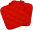 Home Collection Chef-Themed Kitchen Mitts, Pot Holder, & Kitchen Towels Set (Red)