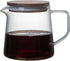 Elegant Clear Glass Creamer Pitcher, Coffee Pot Serving Set with Handle and Wooden Lid, Smooth, 10 OZ