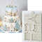 3D Christmas Tree House Silicone Mold for Fondant Cake Decor, Chocolate Sugarcraft Gingerbread Baking Mould