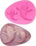 Ghost Shape Silicone Molds for Halloween - Cake Decorating Tools for DIY Chocolate, Candy, and Fondant Baking