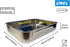 REL (14.4" 10.4" 2.6"), 304 (18/10) Deep Stainless Steel Baking Pan & Roasting Pan Rectangular Sheet Pan for Yogurt
