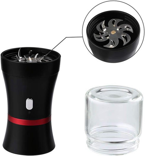 AiTURE Upgraded Mini Electric Grinder Spice Smart Herb 1100 mAh with 50ml Jar,Easy