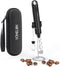 Rechargeable Milk Frother Handheld, 3 Speed Electric Drink Mixer for Latte, Cappuccino, Coffee, Black