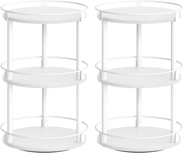 YATINEY Spice Rack, Set of 2 Lazy Susan Organizer, 3-Tier Turntable Organizer