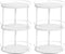 YATINEY Spice Rack, Set of 2 Lazy Susan Organizer, 3-Tier Turntable Organizer