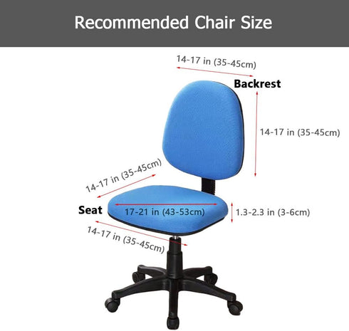Computer Office Chair Covers - Protective & Stretchable Universal Chair Cover Stretch Rotating Chair Slipcover by Melaluxe