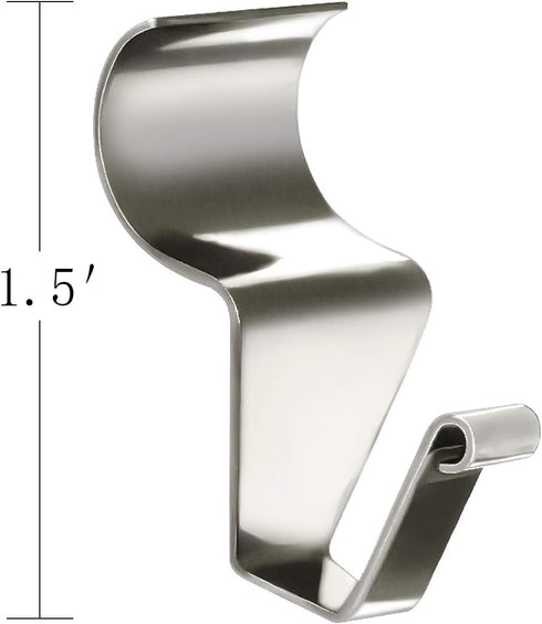24-Pack Vinyl Siding Hooks Hanger, Heavy Duty Stainless Steel Clips for Outdoor Decor, No-Hole Needed