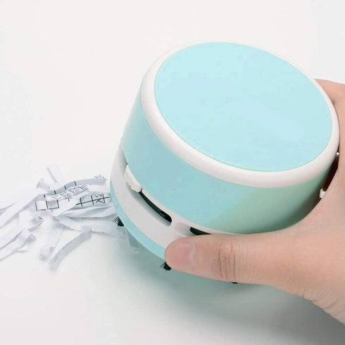 iSuperb Portable Desktop Vacuum Cleaner, Mini Crumb Sweeper for Home, Office, Cars - No Battery Included (Blue)