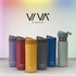 16 oz, VIVA Recharge Grey Insulated Tea & Coffee Mug & Travel French Press Coffee Maker, Brew & Drink From the Same