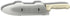 Blade Guard Knife Blade Protection Cover, Secure Fit Sheath for Storage or Transport, Dishwasher Safe BPA-Free, Clear