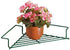 Fox Valley Traders Corner Plant Caddy Storage Shelf, Durable Coated Wire for