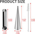 Guowall Cream Horn Mold, 21pcs Stainless Steel Ice Cream Cone Mold and Tubular Shaped Reusable Pastry Mould