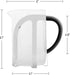 OVENTE 2-in-1 Coffee Press and Tea Maker, High Grade Stainless Steel Infuser, Borosilicate Glass, 27 Ounce, Clear